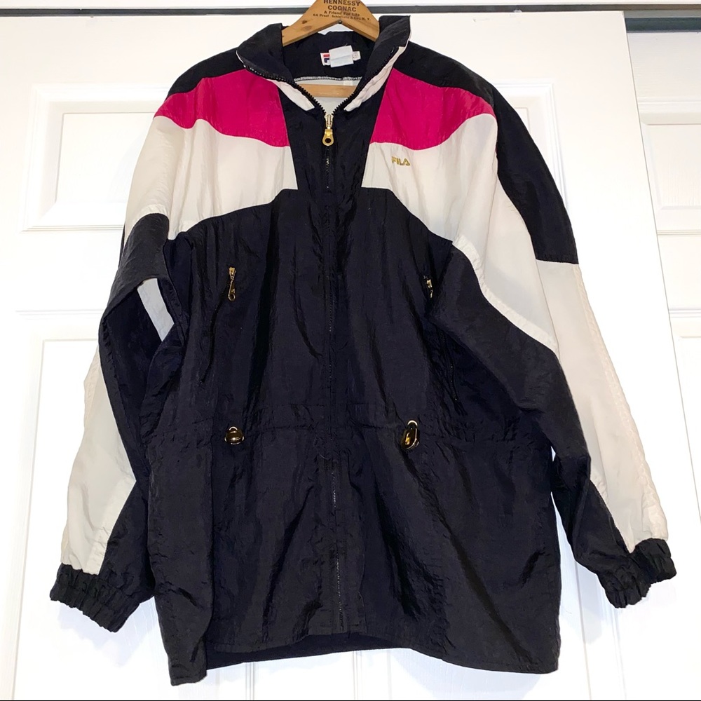 WOMENS VINTAGE FILA WINDBREAKER SIZE 12